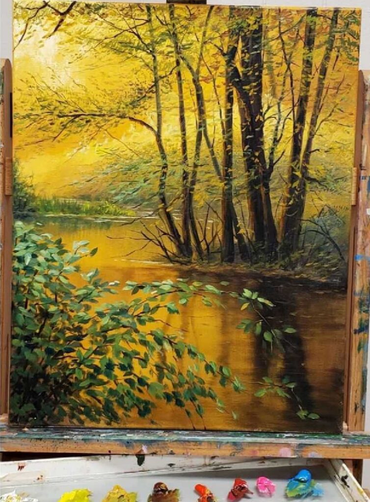 Commissions Yellow River Oil Painting